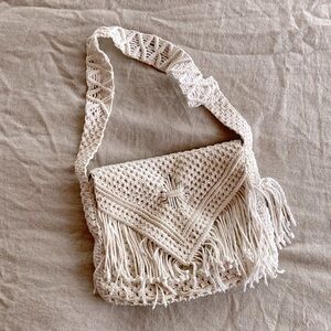 Vintage Cotton Crocheted Bag
